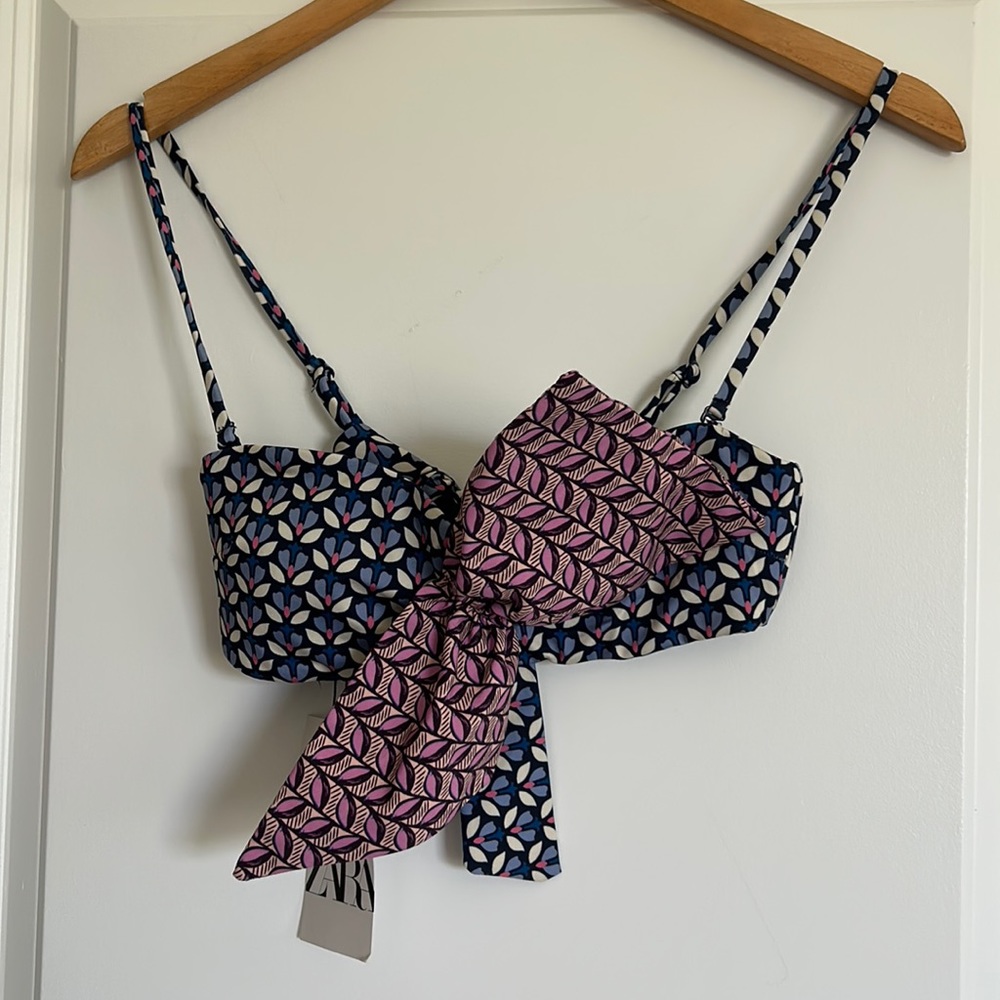 ZARA SWIMSUIT SWIMWEAR TOP SIZE S NWT